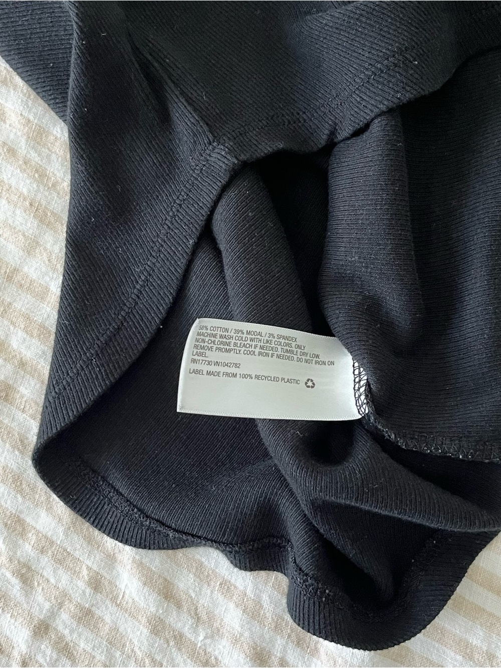 a new day Black Ribbed Tank Top - Picture 6 of 11